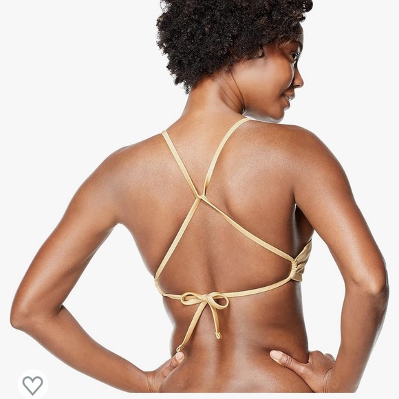 Speedo Bikini Top Endurance Tie Back, Gold, Size Large, NWOT - Picture 3 of 9